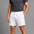 White Running Sports Shorts