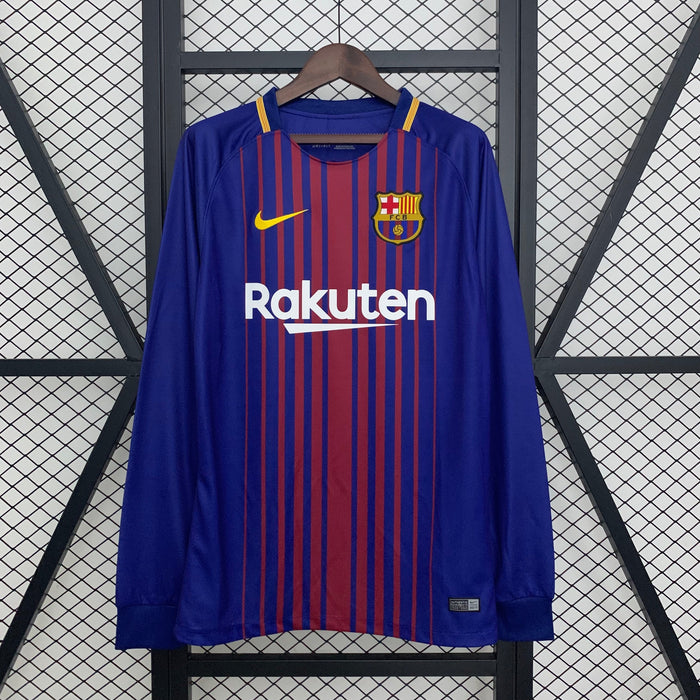 Barcelona 17/18 Home Long Sleeve Jersey
