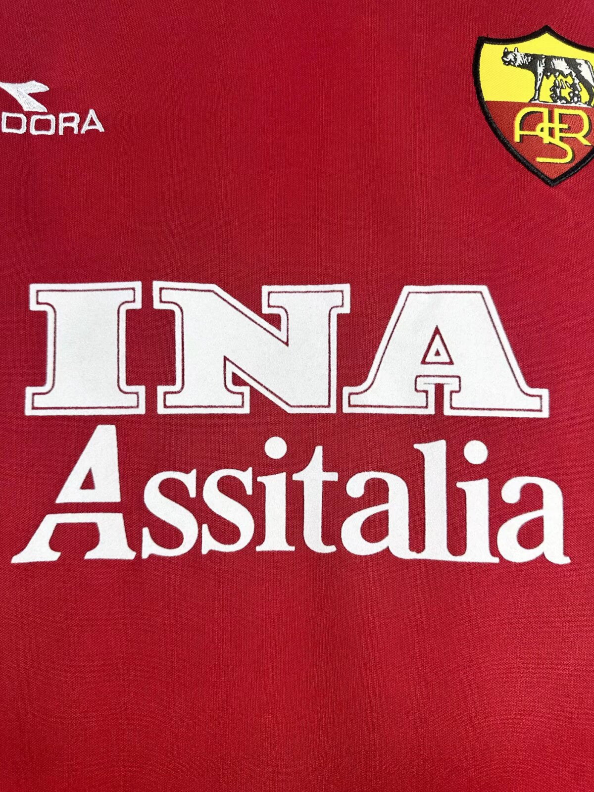 AS Roma 98/99 Home Long Sleeve Retro Jersey