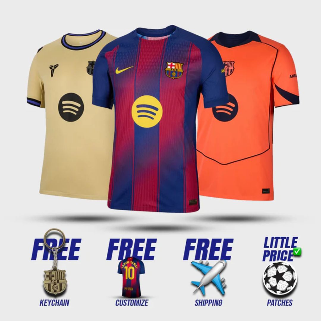 Barcelona Local Visitante Tercera 2025/26 Pack