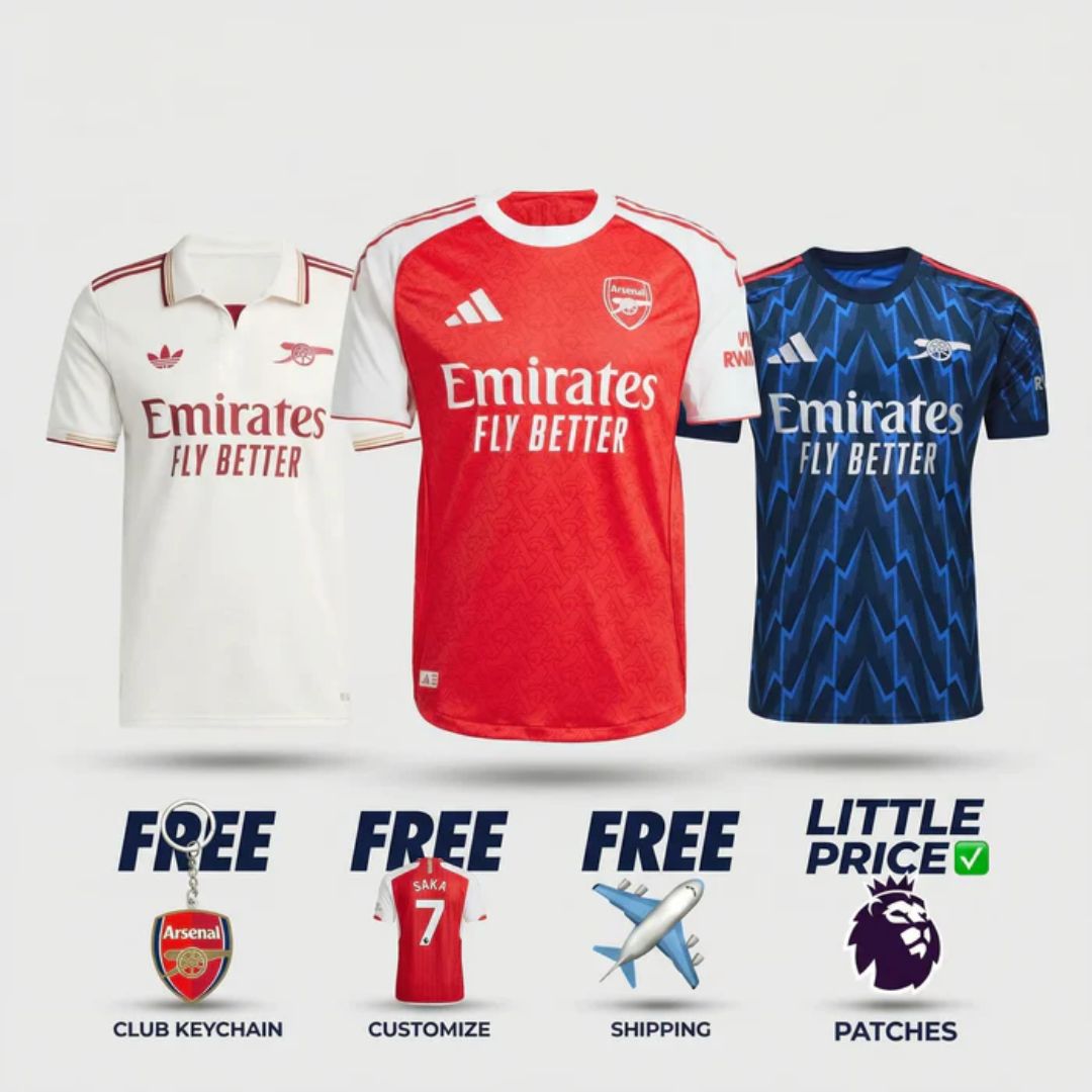 Arsenal Local Visitante Tercera 2025/26 Pack
