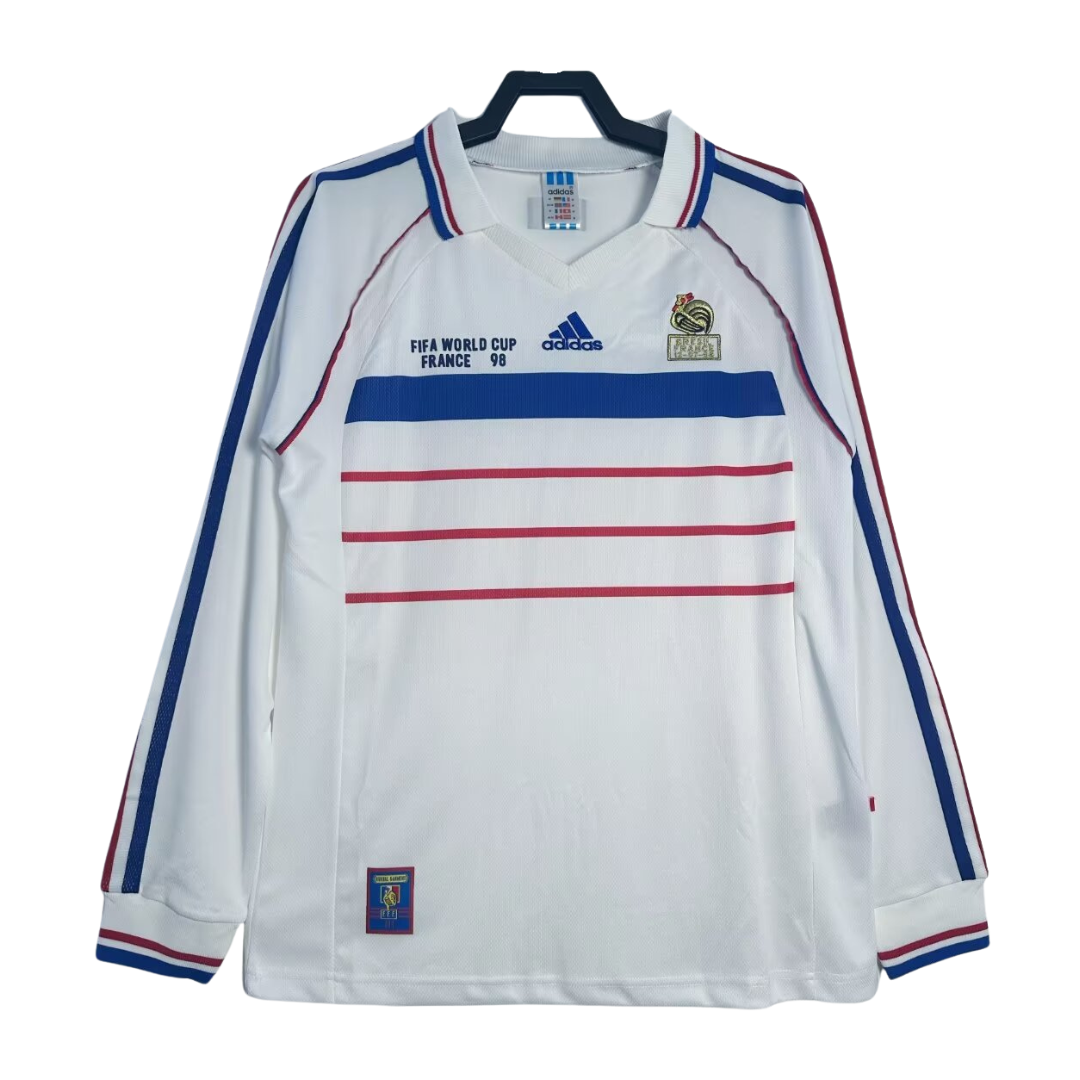 France 1998 Away Long Sleeve Retro Jersey