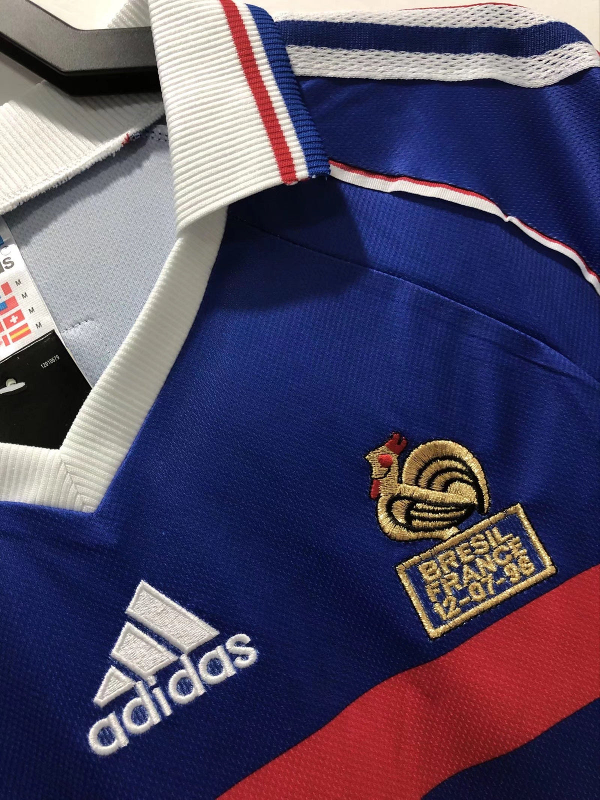 France 1998 Home Long Sleeve Retro Jersey