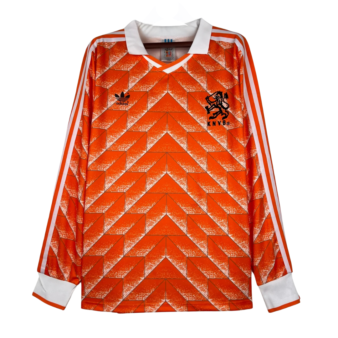 Netherlands 1988 Home Long Sleeve Retro Jersey