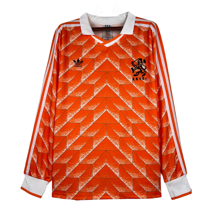 Netherlands 1988 Home Long Sleeve Retro Jersey