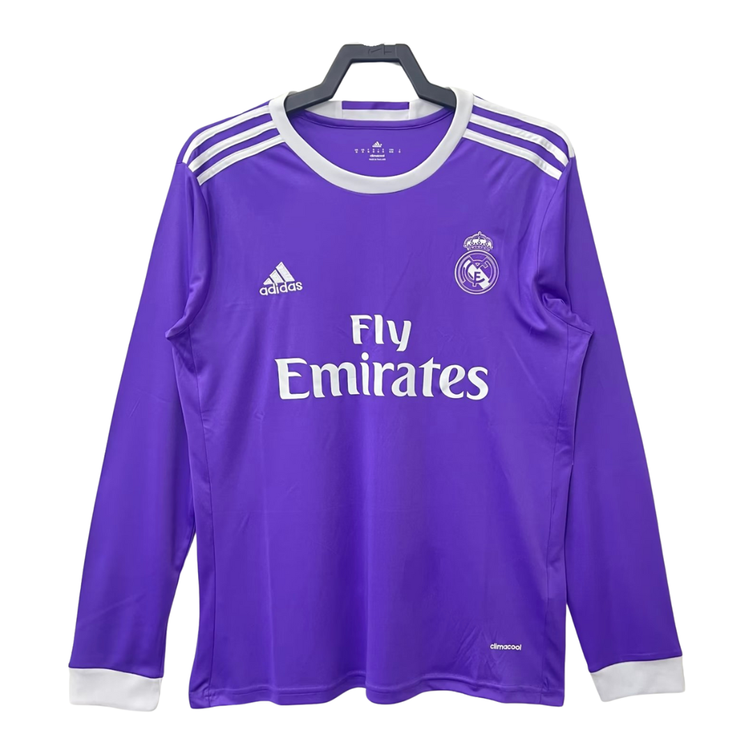 Real Madrid 16/17 Away Long Sleeve Retro Jersey