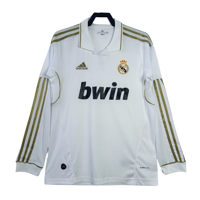 Real Madrid 11/12 Home Long Sleeve Retro Jersey