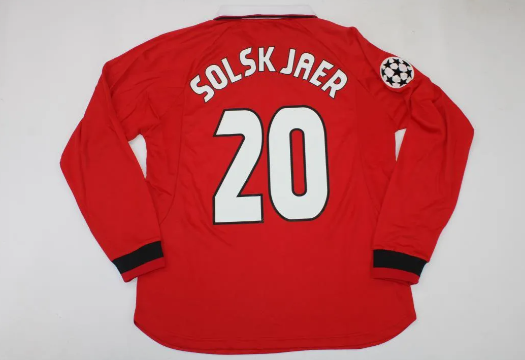 Manchester United 1999/00 Home Retro Jersey Champions League Final