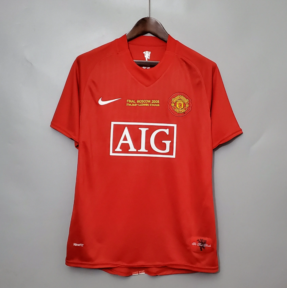 Manchester United 2007/08 Home Retro Jersey Champions League Final
