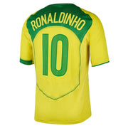 Brazil 2004 Ronaldinho #10 Retro Jersey
