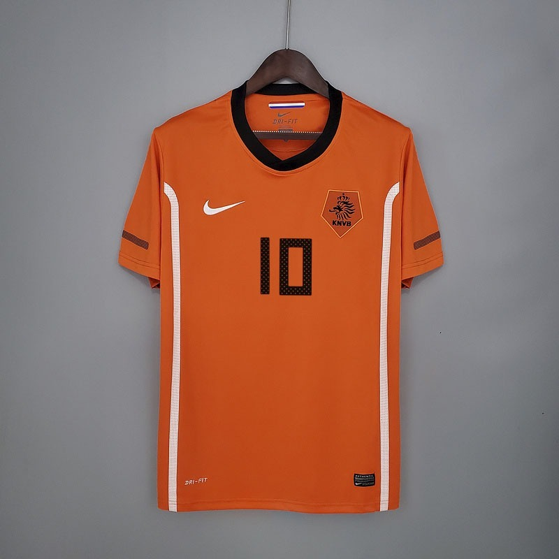 Netherlands 2010 Home Retro Jersey