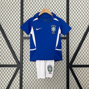 Brazil 2002 Away Retro Kids Kit
