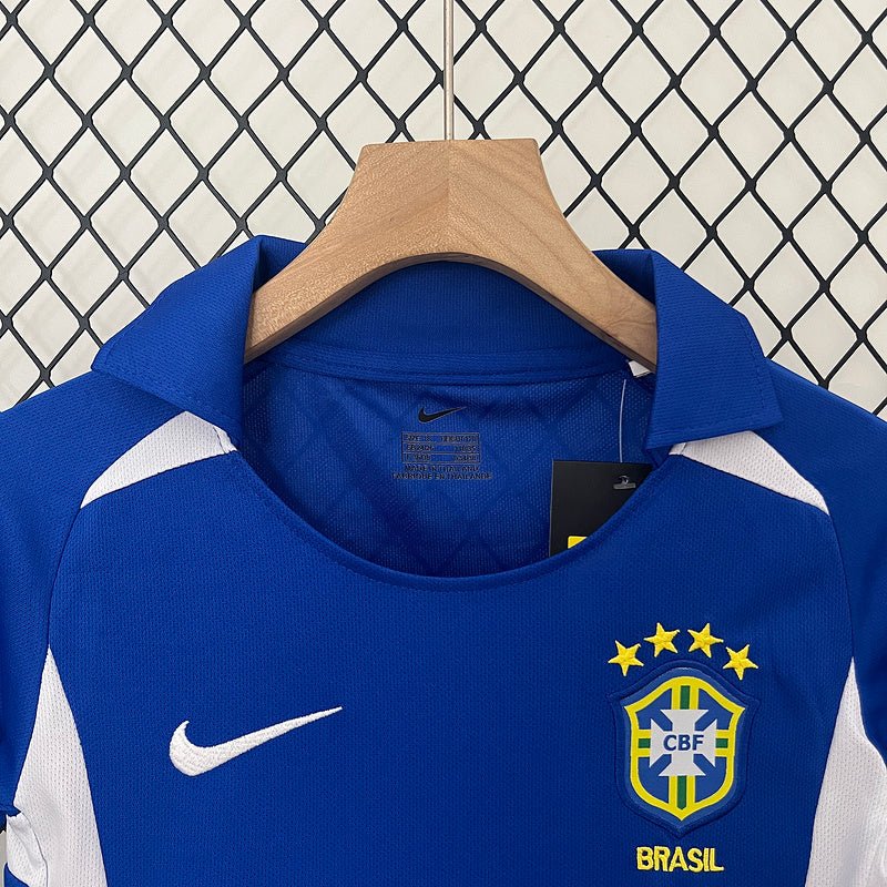 Brazil 2002 Away Retro Kids Kit