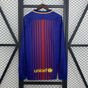 Barcelona 17/18 Home Long Sleeve Jersey