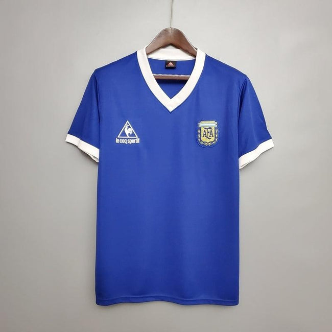 Argentina 1986 Visitante Retro Camiseta