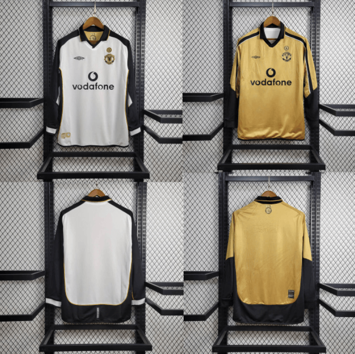 Manchester United 01/02 Away Retro Long Sleeve Jersey