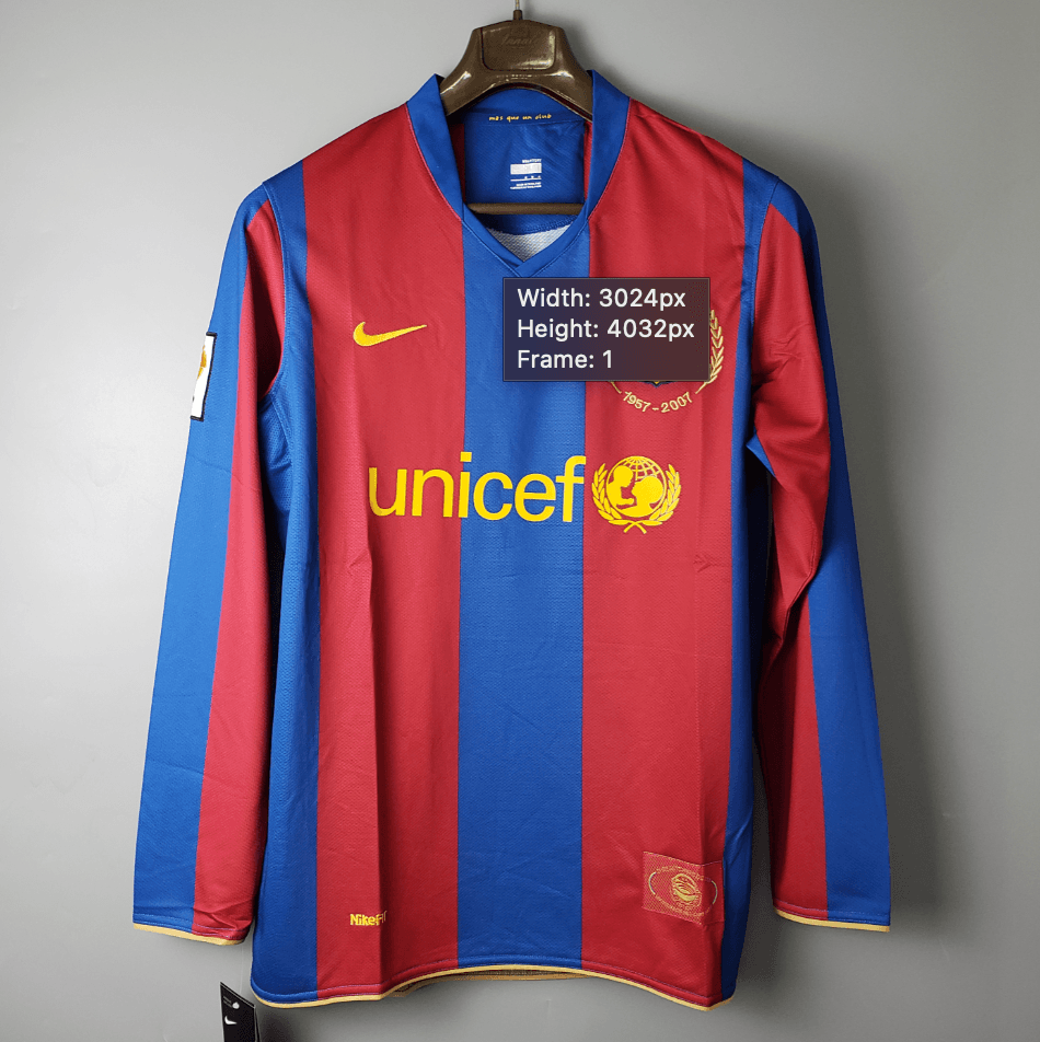 Barcelona 07/08 Home Retro Long Sleeve Jersey