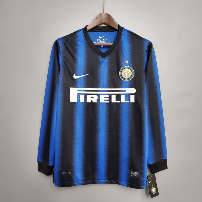 Inter Milan 10/11 Home Retro Long Sleeve Jersey