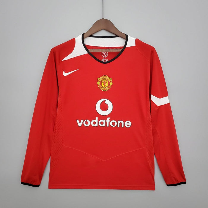 Manchester United 04/06 Home Retro Long Sleeve Jersey