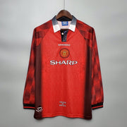 Manchester United 1996 Home Retro Long Sleeve Jersey