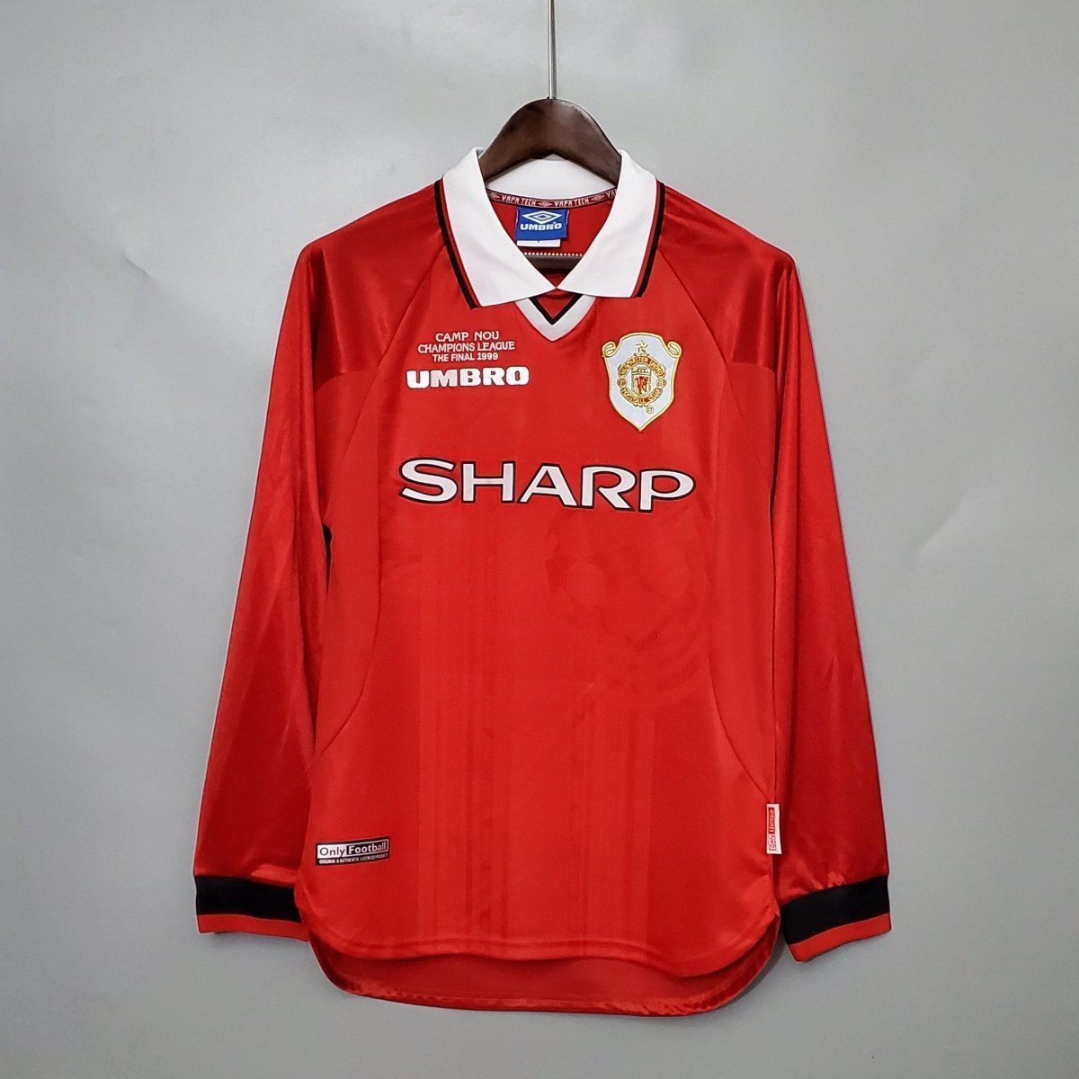 Manchester United 1999 Home Retro Long Sleeve Jersey
