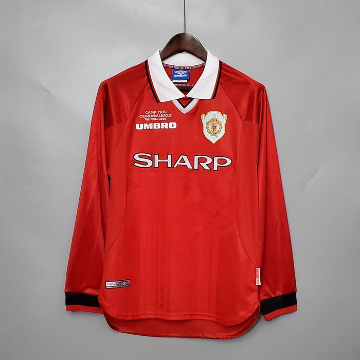 Manchester United 1999 Home Retro Long Sleeve Jersey