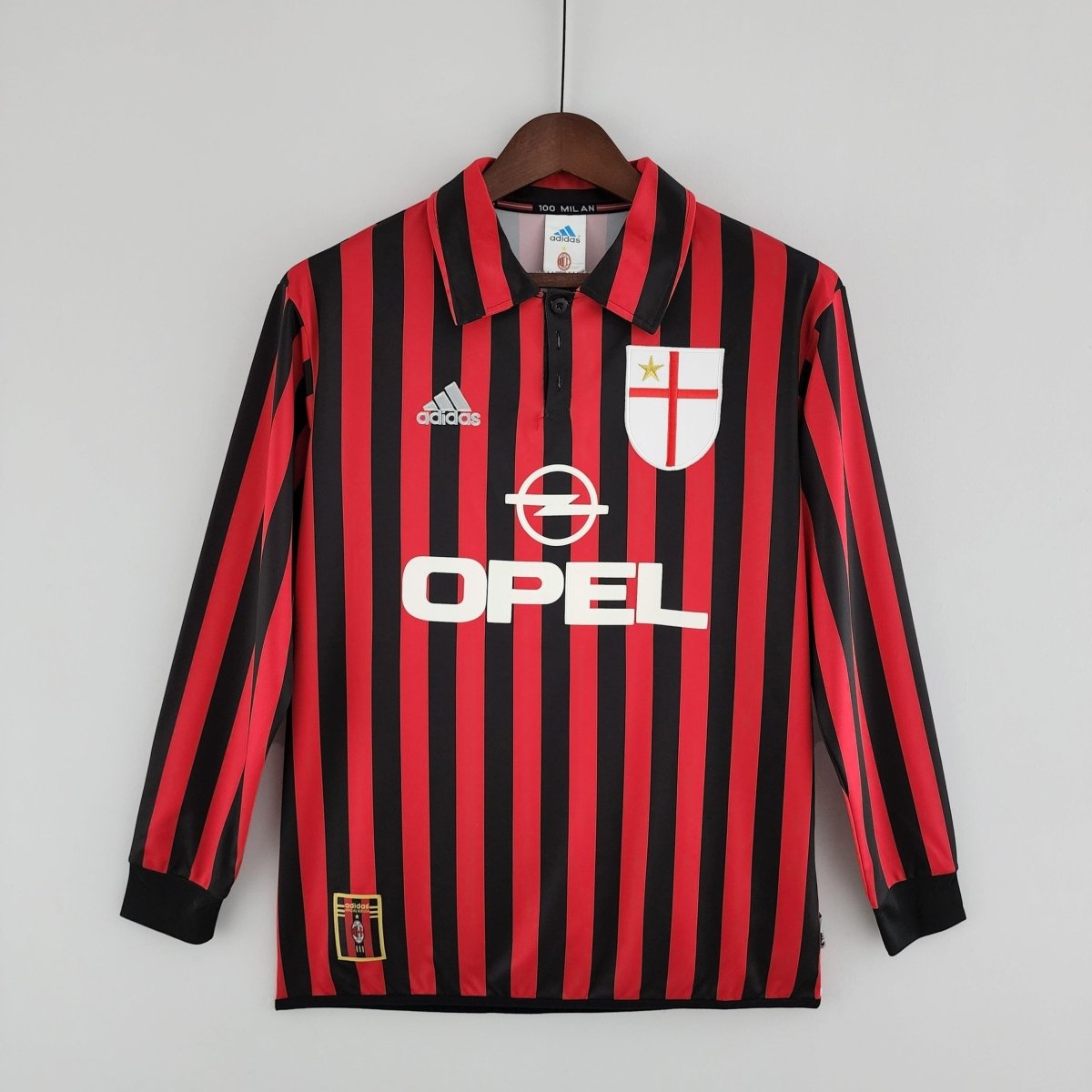 Milan 99/00 Home Retro Long Sleeve Jersey