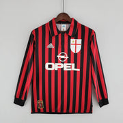 Milan 99/00 Home Retro Long Sleeve Jersey