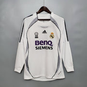 Real Madrid 06/07 Home Retro Long Sleeve Jersey