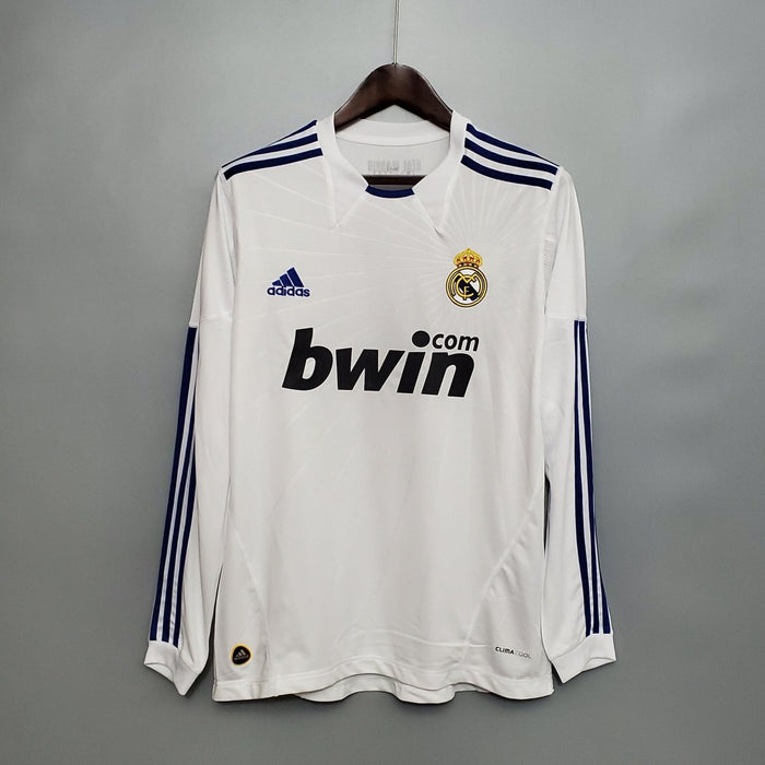 Real Madrid 10/11 Home Retro Long Sleeve Jersey