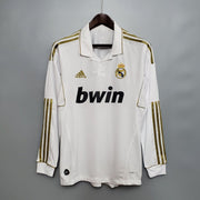Real Madrid 11/12 Home Retro Long Sleeve Jersey