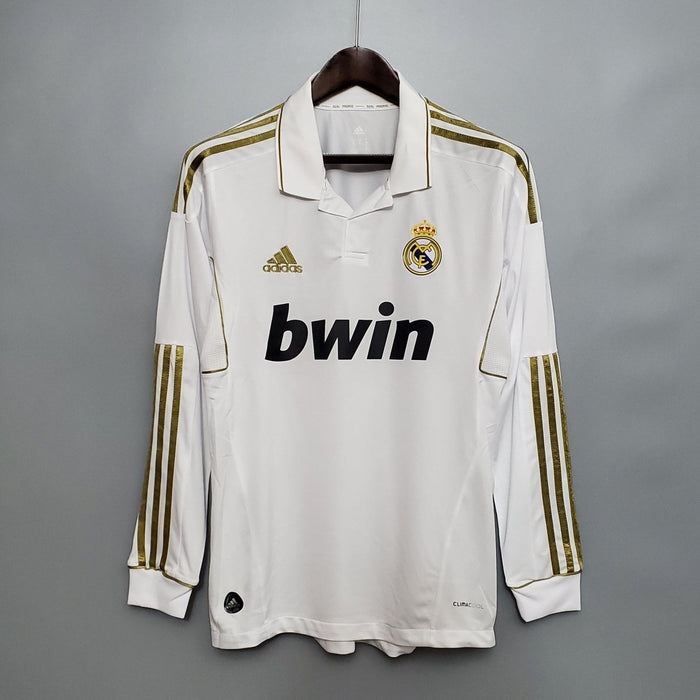 Real Madrid 11/12 Home Retro Long Sleeve Jersey