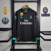 Real Madrid 17/18 Home Retro Long Sleeve Jersey