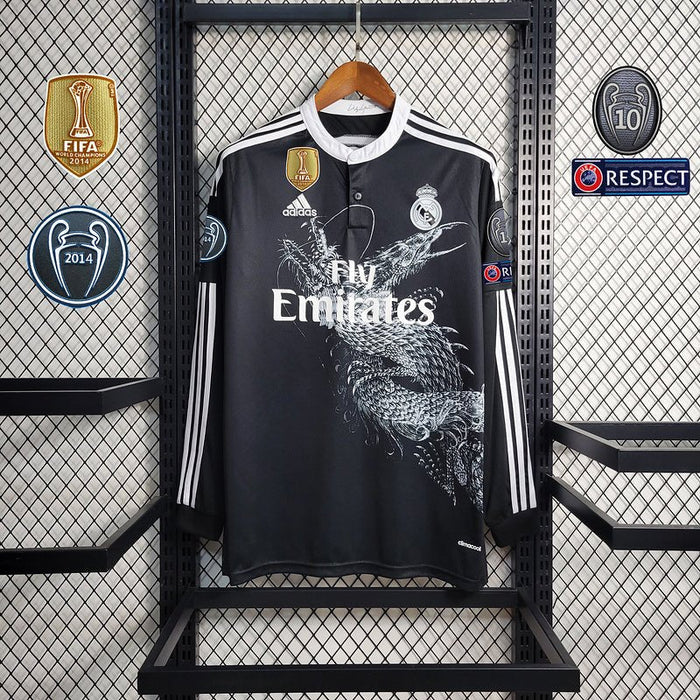 Real Madrid 2014 Home Retro Long Sleeve Jersey