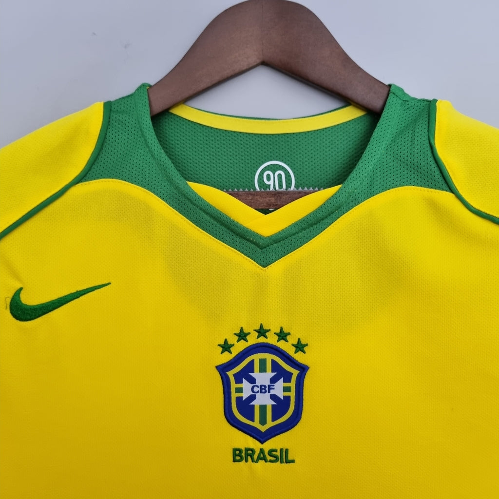 Brazil 2004 Home Retro Jersey