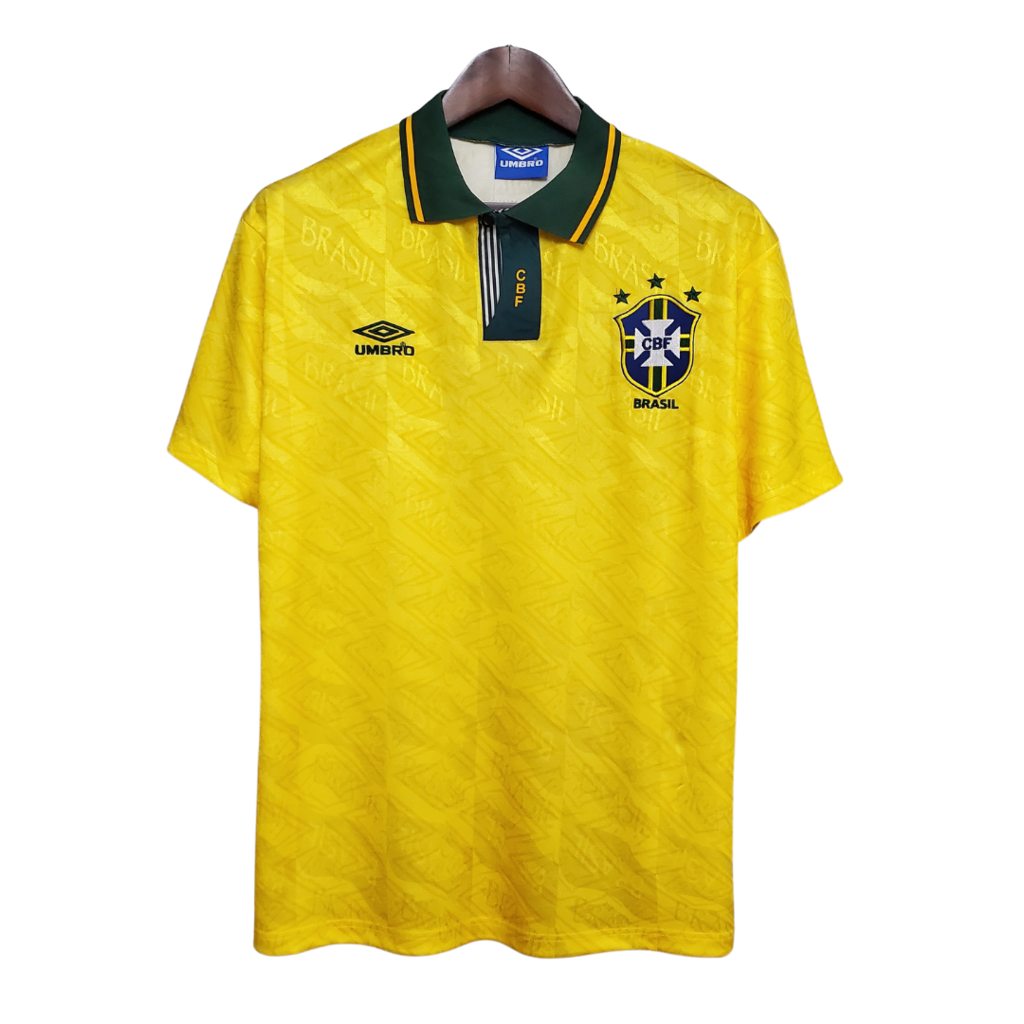 Brazil 91/93 Home Retro Jersey