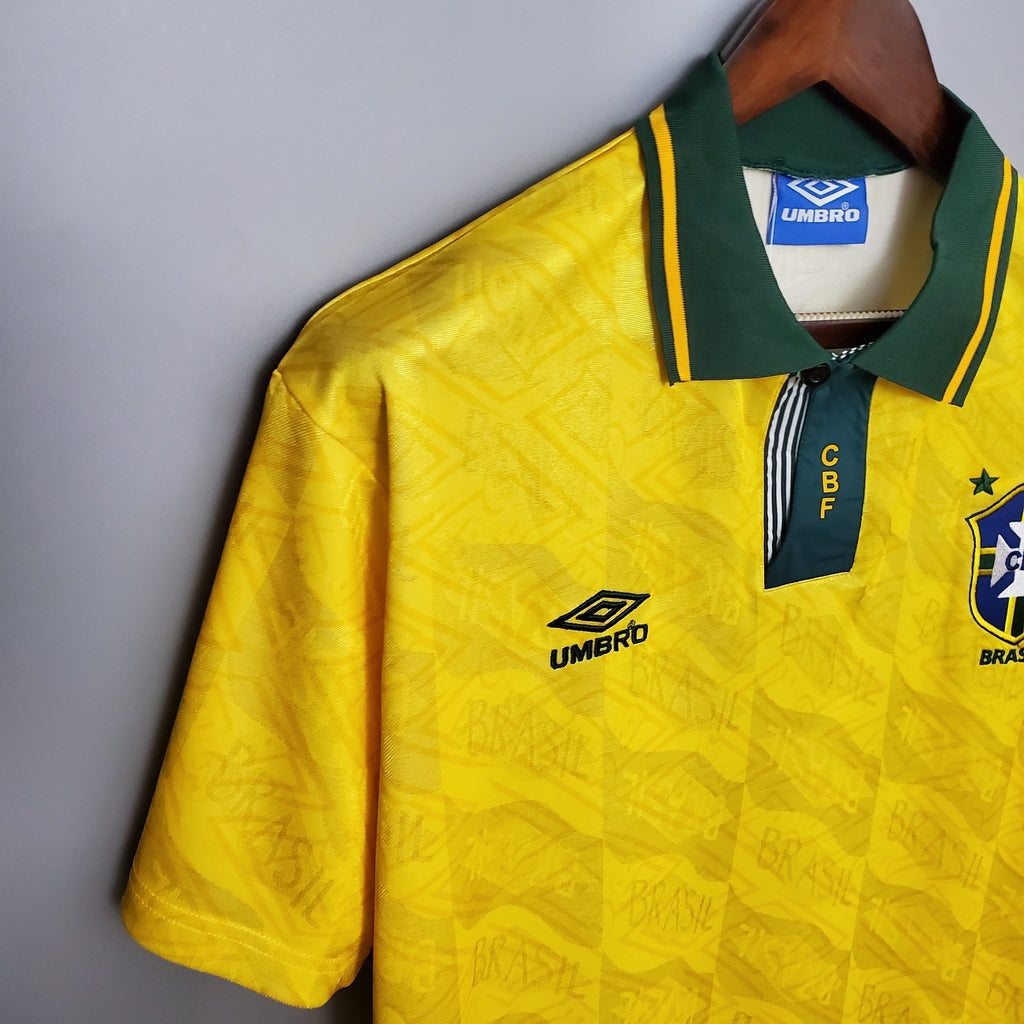 Brazil 91/93 Home Retro Jersey