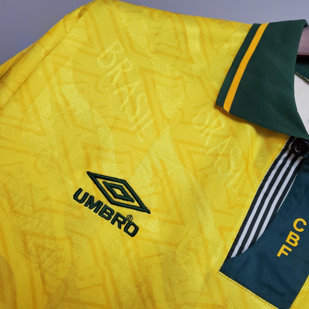 Brazil 91/93 Home Retro Jersey