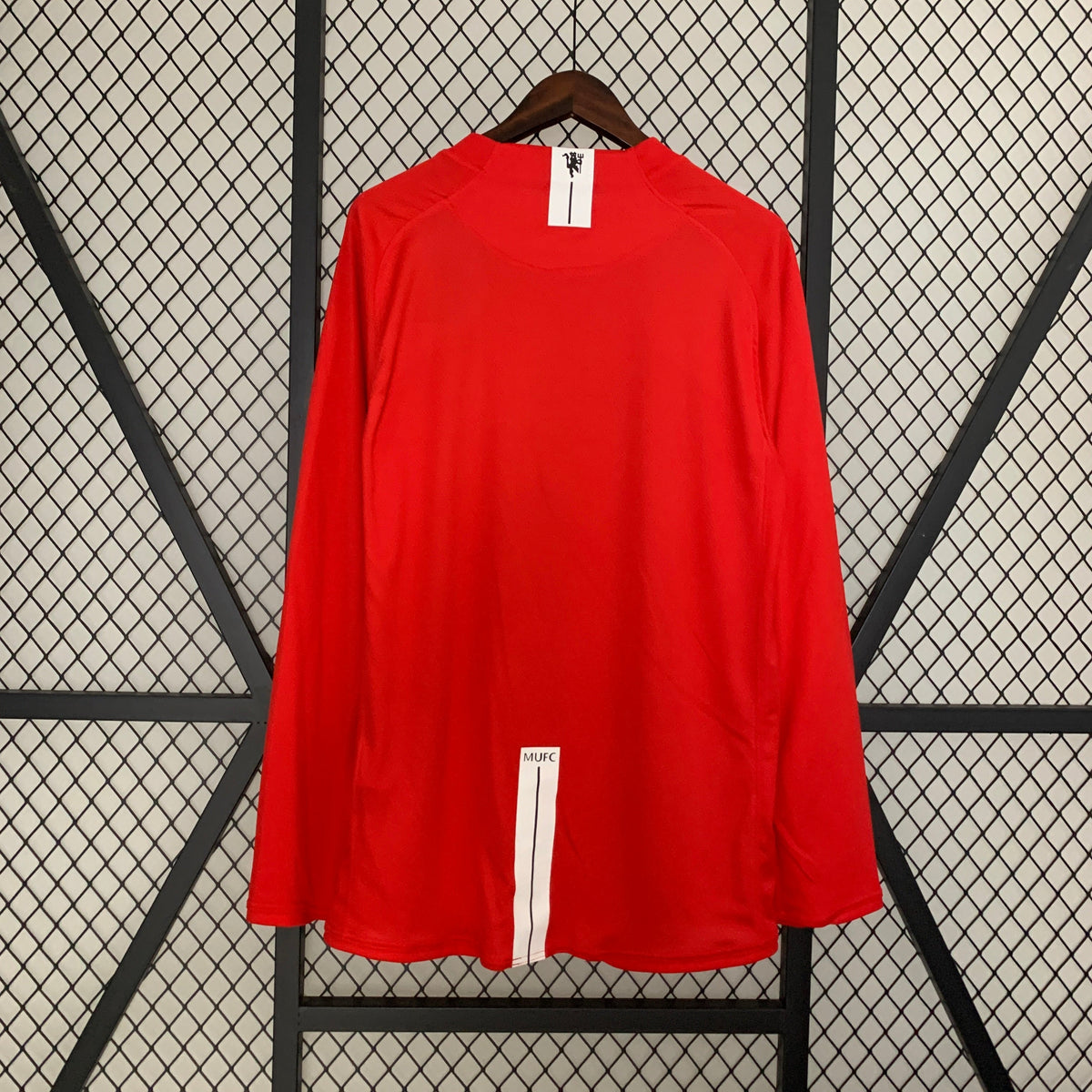 Manchester United 2007/08 Home Long Sleeve Retro Jersey Champions League 2008 Final
